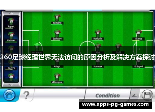360足球经理世界无法访问的原因分析及解决方案探讨
